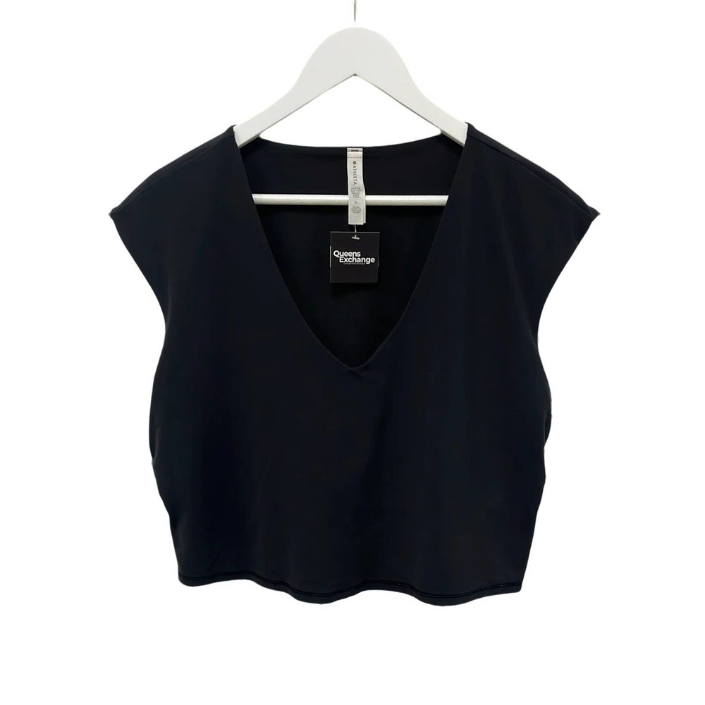 Athleta Black Vita Free Cropped Tee - 1X